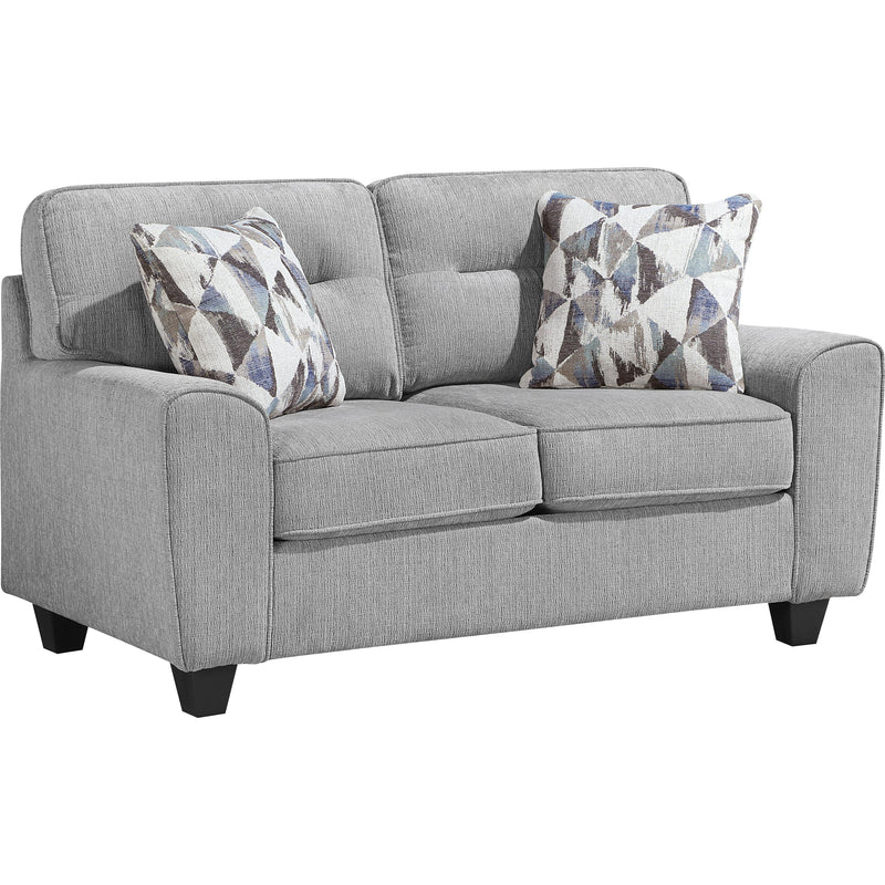  Homelegance Bennett Stationary Fabric Loveseat 8416GY-2 IMAGE 1