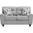  Homelegance Bennett Stationary Fabric Loveseat 8416GY-2 IMAGE 2