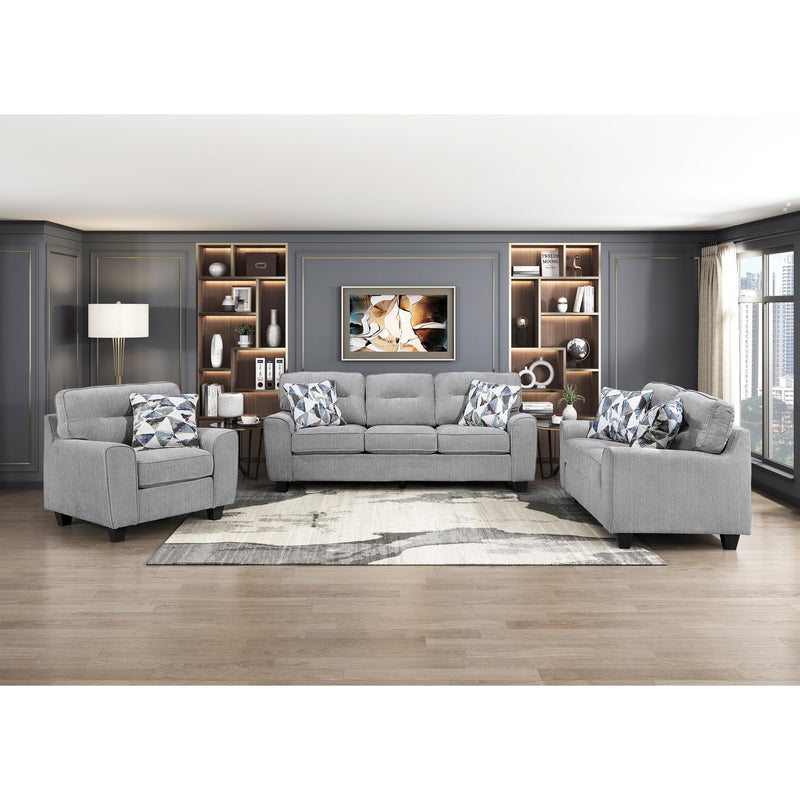  Homelegance Bennett Stationary Fabric Loveseat 8416GY-2 IMAGE 8
