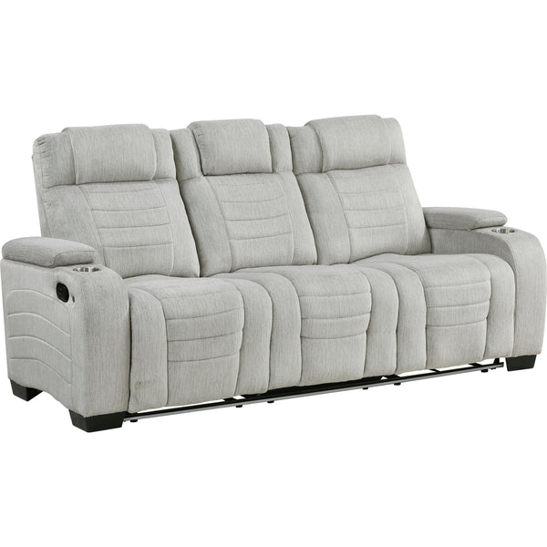  Homelegance Ronan Reclining Fabric Sofa 8455GRY-3 IMAGE 1