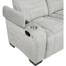  Homelegance Ronan Reclining Fabric Loveseat with Console 8455GRY-2 IMAGE 10
