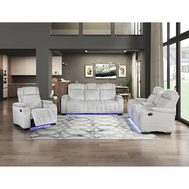  Homelegance Ronan Reclining Fabric Loveseat with Console 8455GRY-2 IMAGE 16