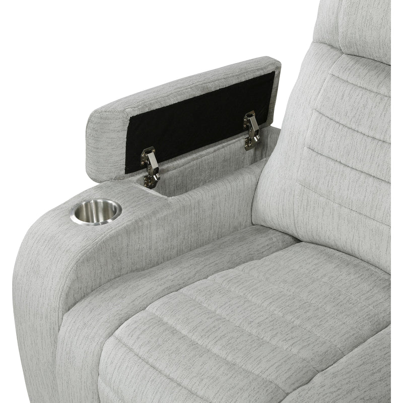 Homelegance Ronan Reclining Fabric Loveseat with Console 8455GRY-2 IMAGE 9