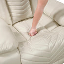  Homelegance Huron Power Reclining Polyurethane Sofa 8457BEG-3PW IMAGE 10