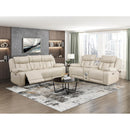  Homelegance Huron Power Reclining Polyurethane Sofa 8457BEG-3PW IMAGE 11