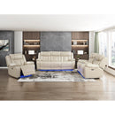  Homelegance Huron Power Reclining Polyurethane Sofa 8457BEG-3PW IMAGE 14