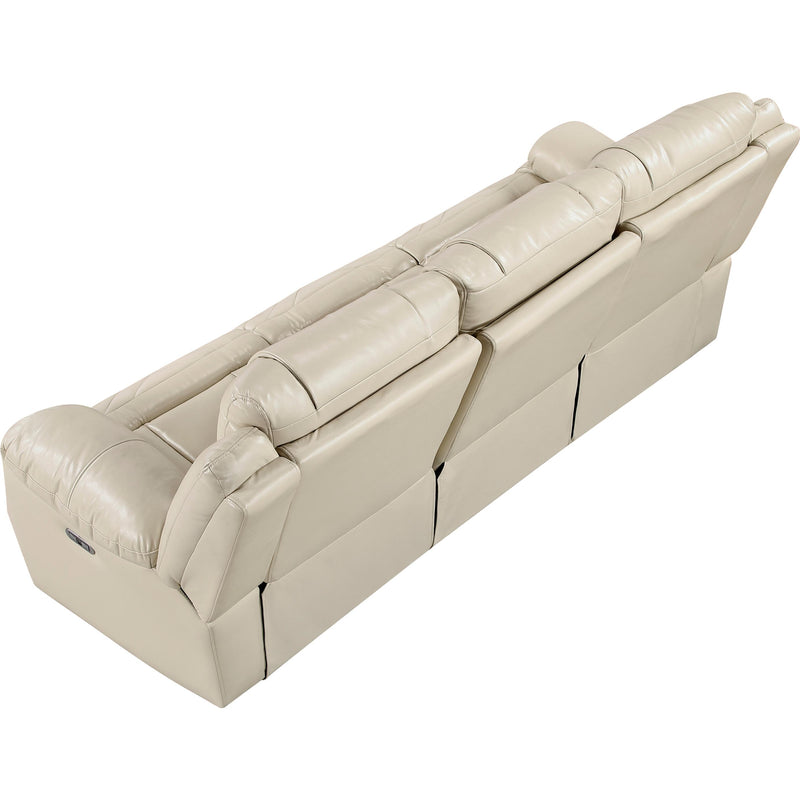  Homelegance Huron Power Reclining Polyurethane Sofa 8457BEG-3PW IMAGE 5