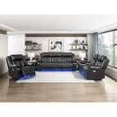  Homelegance Huron Reclining Polyurethane Sofa 8457BLK-3PW IMAGE 14