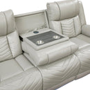  Homelegance Huron Reclining Polyurethane Sofa 8457GRY-3PW IMAGE 6