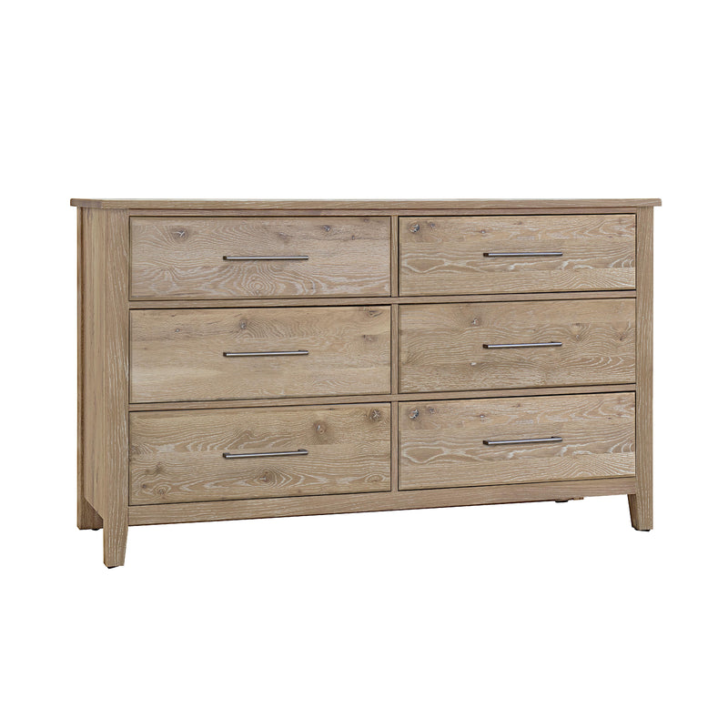  Artisan & Post Fulling Mill 145-003 6 Drawer Dresser - Bleached White IMAGE 1