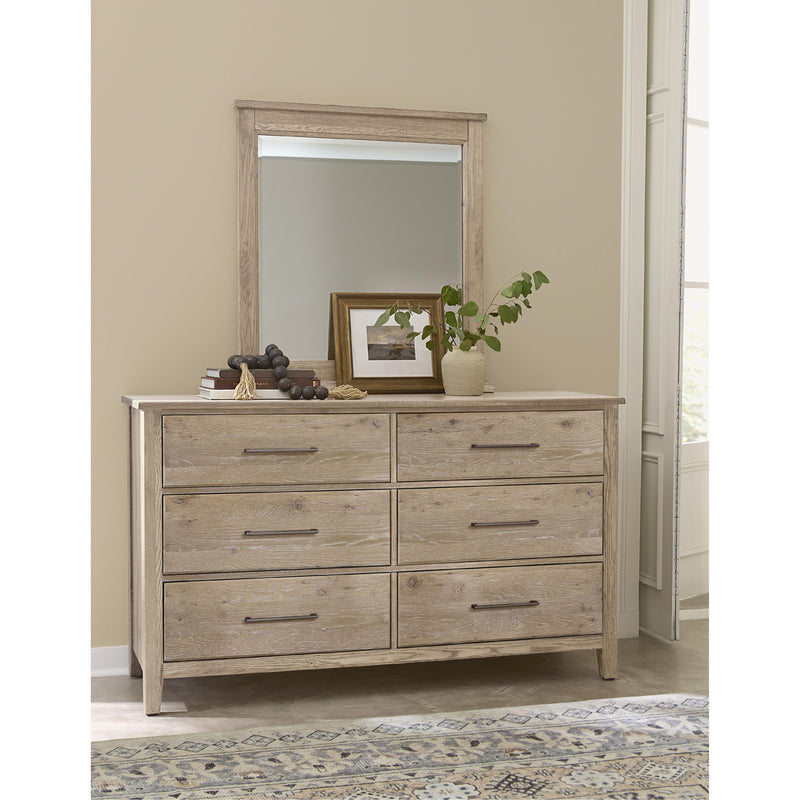  Artisan & Post Fulling Mill 145-446 Landscape Mirror - Bleached White IMAGE 2