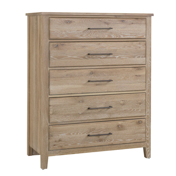  Artisan & Post Fulling Mill 145-115 5 Drawer Chest - Bleached White IMAGE 1
