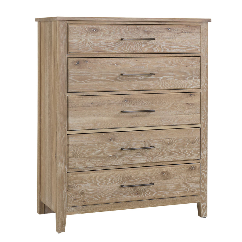  Artisan & Post Fulling Mill 145-115 5 Drawer Chest - Bleached White IMAGE 1