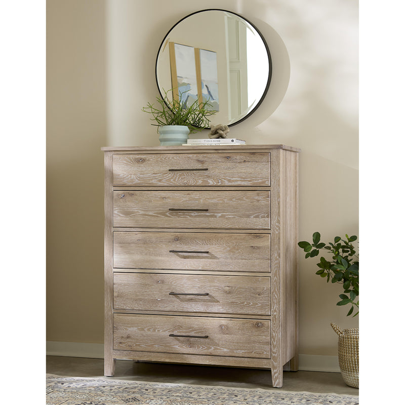  Artisan & Post Fulling Mill 145-115 5 Drawer Chest - Bleached White IMAGE 3