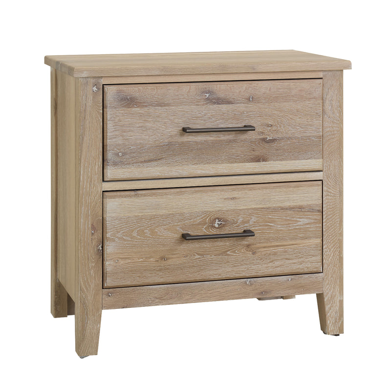  Artisan & Post Fulling Mill 145-227 2 Drawer Nightstand - Bleached White IMAGE 1