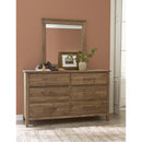  Artisan & Post Fulling Mill 146-003 6 Drawer Dresser - Natural Oak IMAGE 3