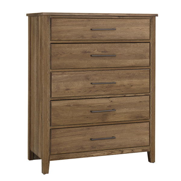  Artisan & Post Fulling Mill 146-115 5 Drawer Chest - Natural Oak IMAGE 1