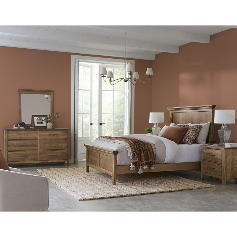  Artisan & Post Fulling Mill 146 Queen Mantel Bed - Natural Oak IMAGE 4