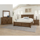  Artisan & Post Cool Rustic 174 Queen Plank Bed with Footboard Storage - Amber IMAGE 2