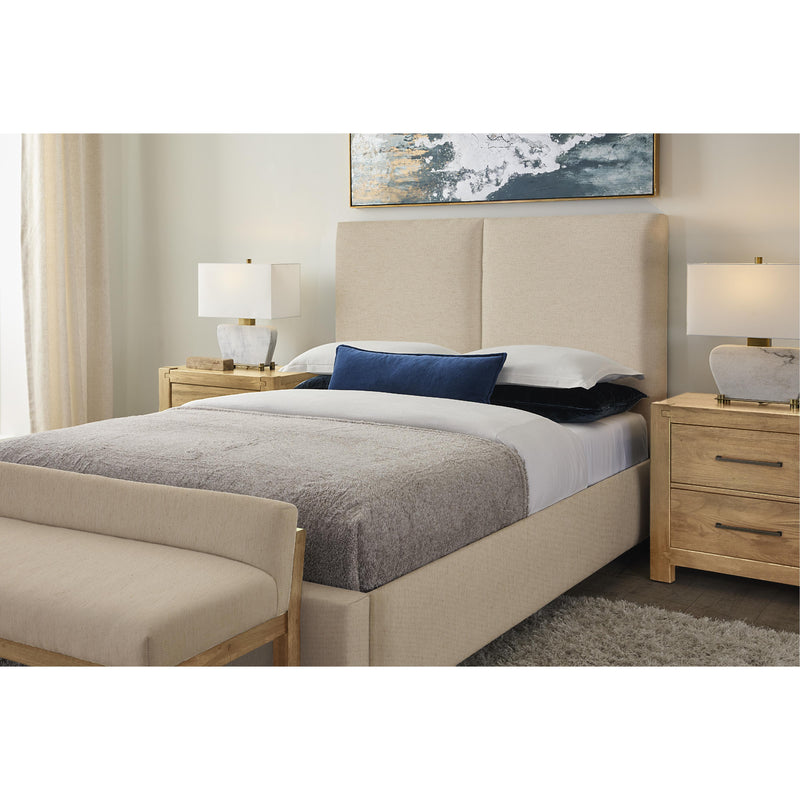  Artisan & Post Joinery 192 King Ivory Cream Upholstered Bed - Natural Oak IMAGE 3