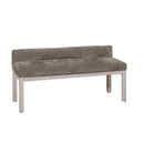  Artisan & Post Joinery 194-080X Brindle Grey Upholstered Bench - Washed White Oak IMAGE 1