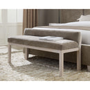  Artisan & Post Joinery 194-080X Brindle Grey Upholstered Bench - Washed White Oak IMAGE 2