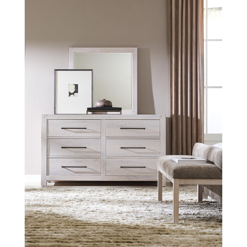  Artisan & Post Joinery 194-080X Brindle Grey Upholstered Bench - Washed White Oak IMAGE 3