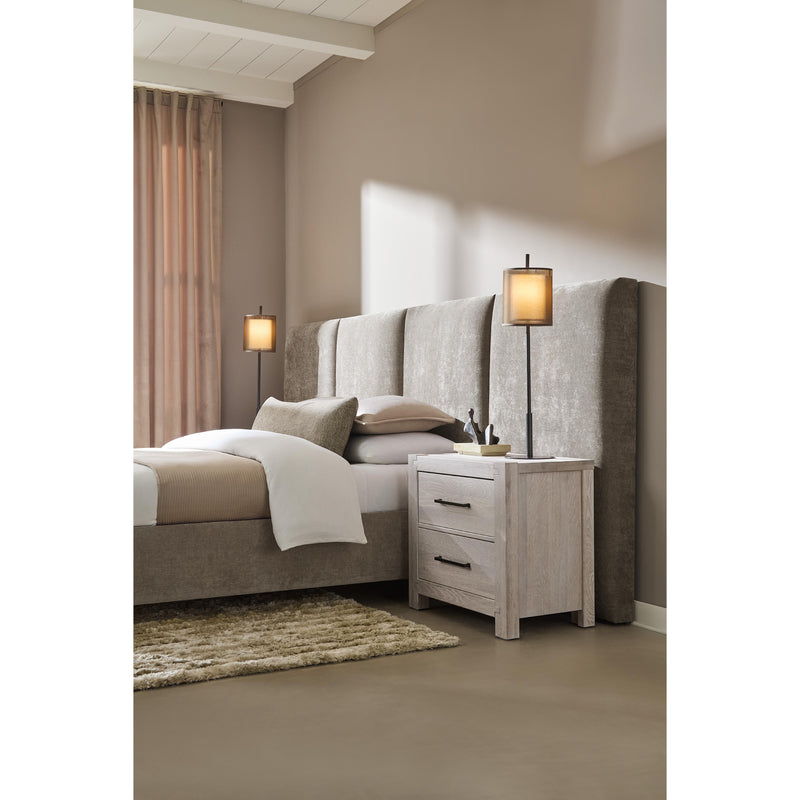  Artisan & Post Joinery 194 Queen Brindle Grey Upholstered Wall Bed - Washed White Oak IMAGE 4
