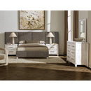  Artisan & Post Joinery 194 Queen Brindle Grey Upholstered Wall Bed - Washed White Oak IMAGE 5