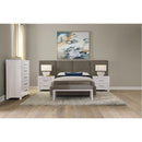  Artisan & Post Joinery 194 Queen Brindle Grey Upholstered Wall Bed - Washed White Oak IMAGE 6