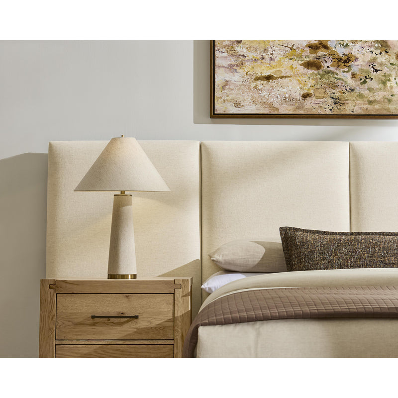  Artisan & Post Joinery 194 King Ivory Cream Upholstered Wall Bed - Washed White Oak IMAGE 2