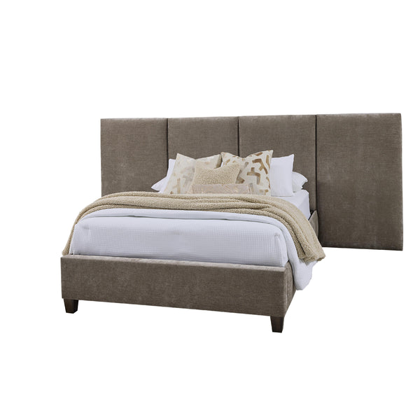  Artisan & Post Joinery 194 King Brindle Grey Upholstered Wall Bed - Washed White Oak IMAGE 1