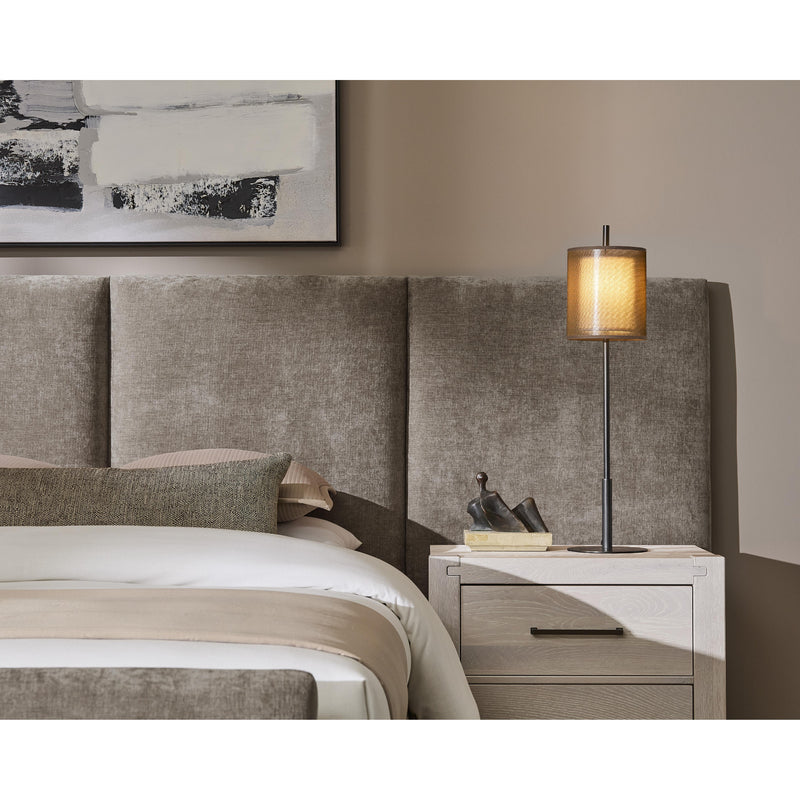  Artisan & Post Joinery 194 King Brindle Grey Upholstered Wall Bed - Washed White Oak IMAGE 2