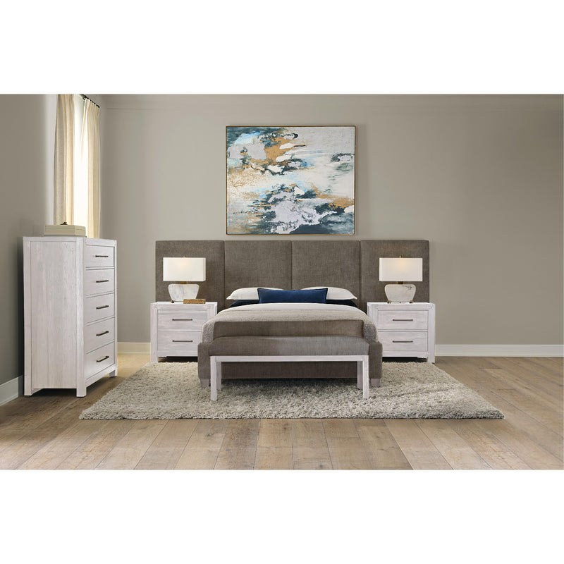  Artisan & Post Joinery 194 King Brindle Grey Upholstered Wall Bed - Washed White Oak IMAGE 6