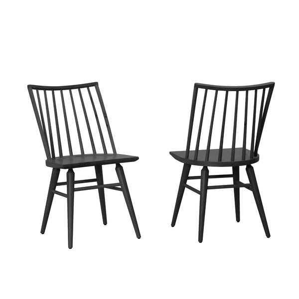  Artisan & Post Dovetail 752-045 Black Spindle Side Chair - Natural IMAGE 1