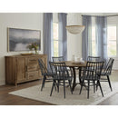  Artisan & Post Dovetail 752-045 Black Spindle Side Chair - Natural IMAGE 3