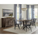  Artisan & Post Dovetail 753-045 Black Spindle Side Chair - Aged Grey IMAGE 3