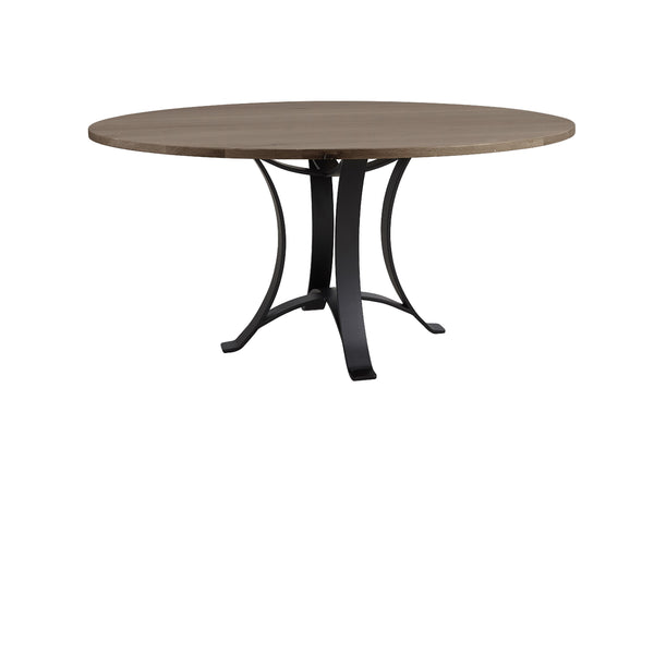  Artisan & Post Dovetail 753 48" Round Table and Base - Aged Grey IMAGE 1