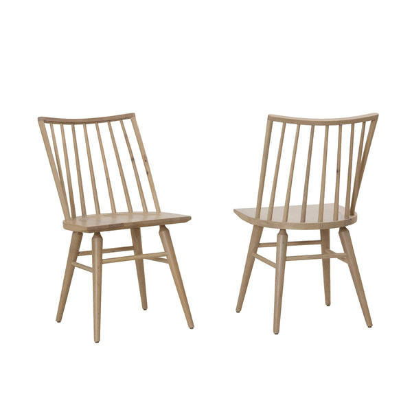 Artisan & Post Dovetail 755-040 Spindle Side Chair - Bleached White IMAGE 1
