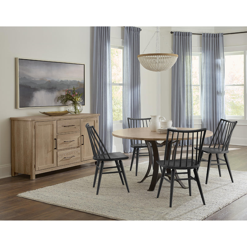  Artisan & Post Dovetail 755 48" Round Table and Base - Bleached White IMAGE 2