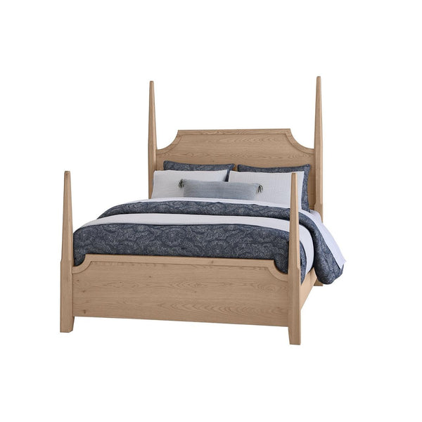  Vaughan-Bassett Tide & Timber 830 Queen Pencil Poster Bed - Clear Oak IMAGE 1