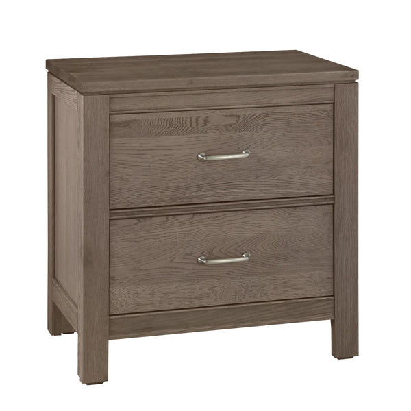  Vaughan-Bassett Tide & Timber 831-227 2 Drawer Nightstand - Grey Oak IMAGE 1