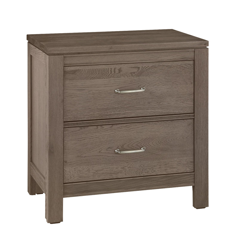  Vaughan-Bassett Tide & Timber 831-227 2 Drawer Nightstand - Grey Oak IMAGE 1