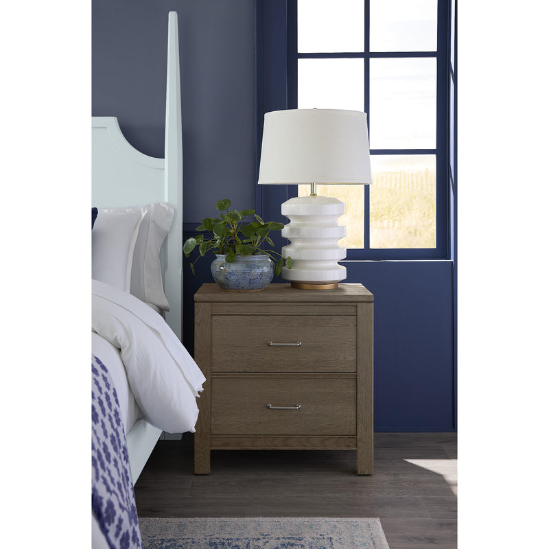  Vaughan-Bassett Tide & Timber 831-227 2 Drawer Nightstand - Grey Oak IMAGE 3