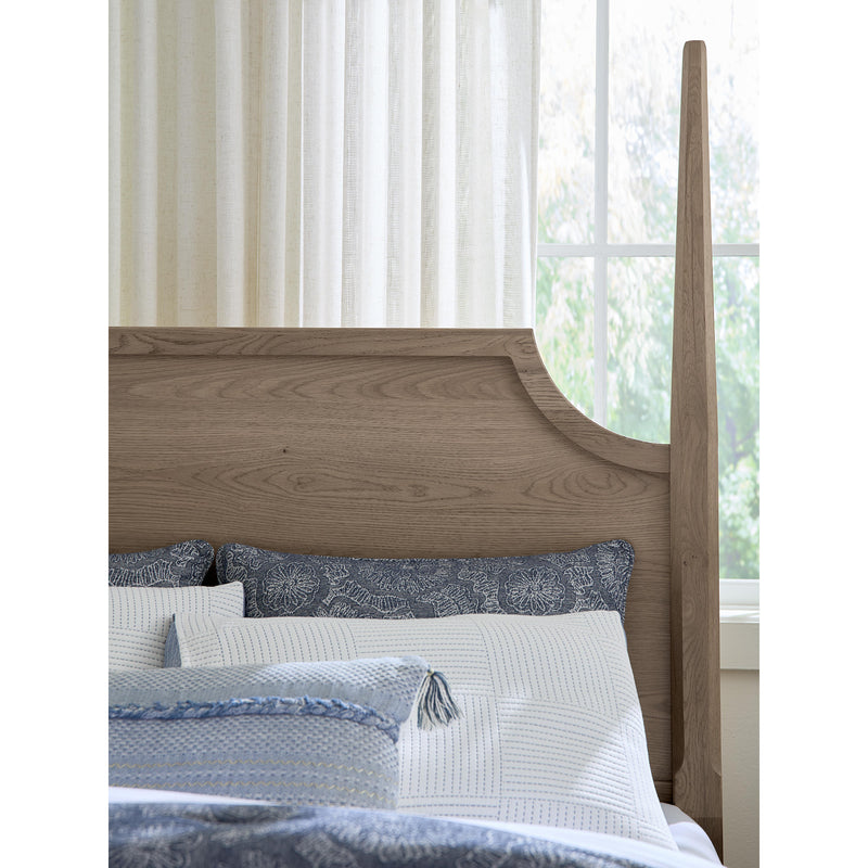  Vaughan-Bassett Tide & Timber 831 Queen Pencil Poster Bed - Grey Oak IMAGE 3