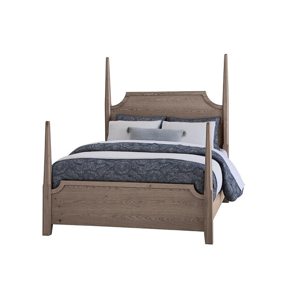  Vaughan-Bassett Tide & Timber 831 King Pencil Poster Bed - Grey Oak IMAGE 1