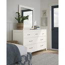  Vaughan-Bassett Tide & Timber 834-446 Landscape Mirror - White Maple IMAGE 4