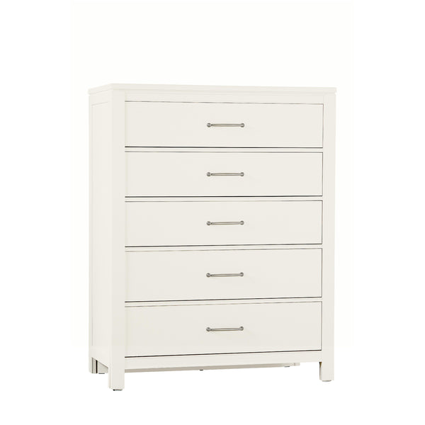  Vaughan-Bassett Tide & Timber 834-115 5 Drawer Chest - White Maple IMAGE 1