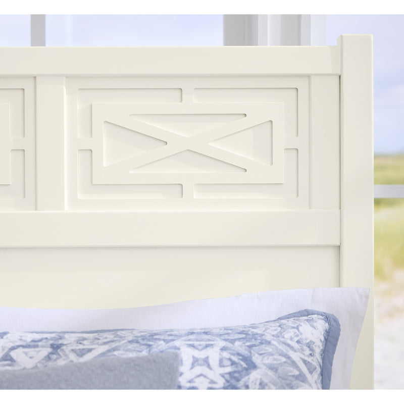  Vaughan-Bassett Tide & Timber 834 Queen Fretwork Bed - White Maple IMAGE 2