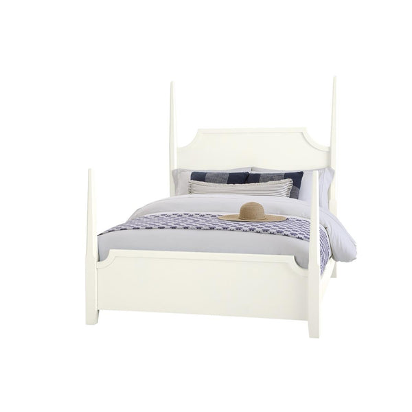  Vaughan-Bassett Tide & Timber 834 Queen Pencil Poster Bed - White Maple IMAGE 1